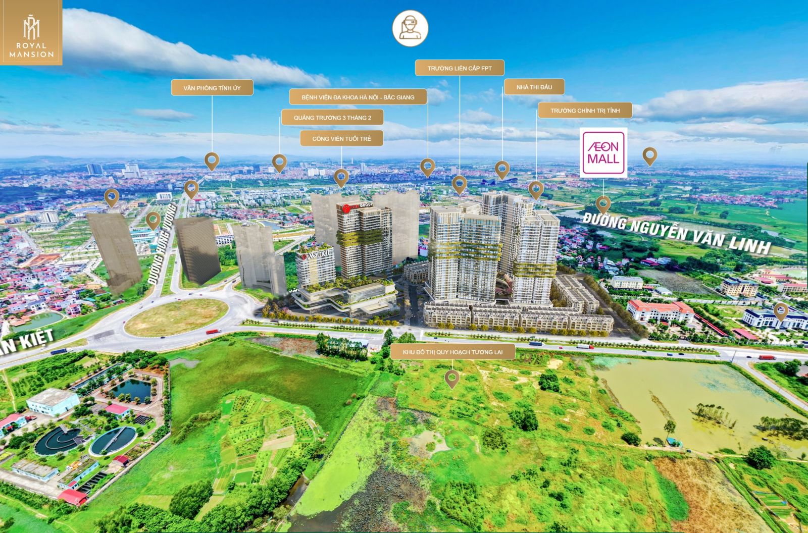 VỊ TRÍ TOÀN CẢNH DỰ ÁN ROYAL MANSION